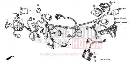 KABELBAUM (XL125V7/8) XL125V7 de 2007